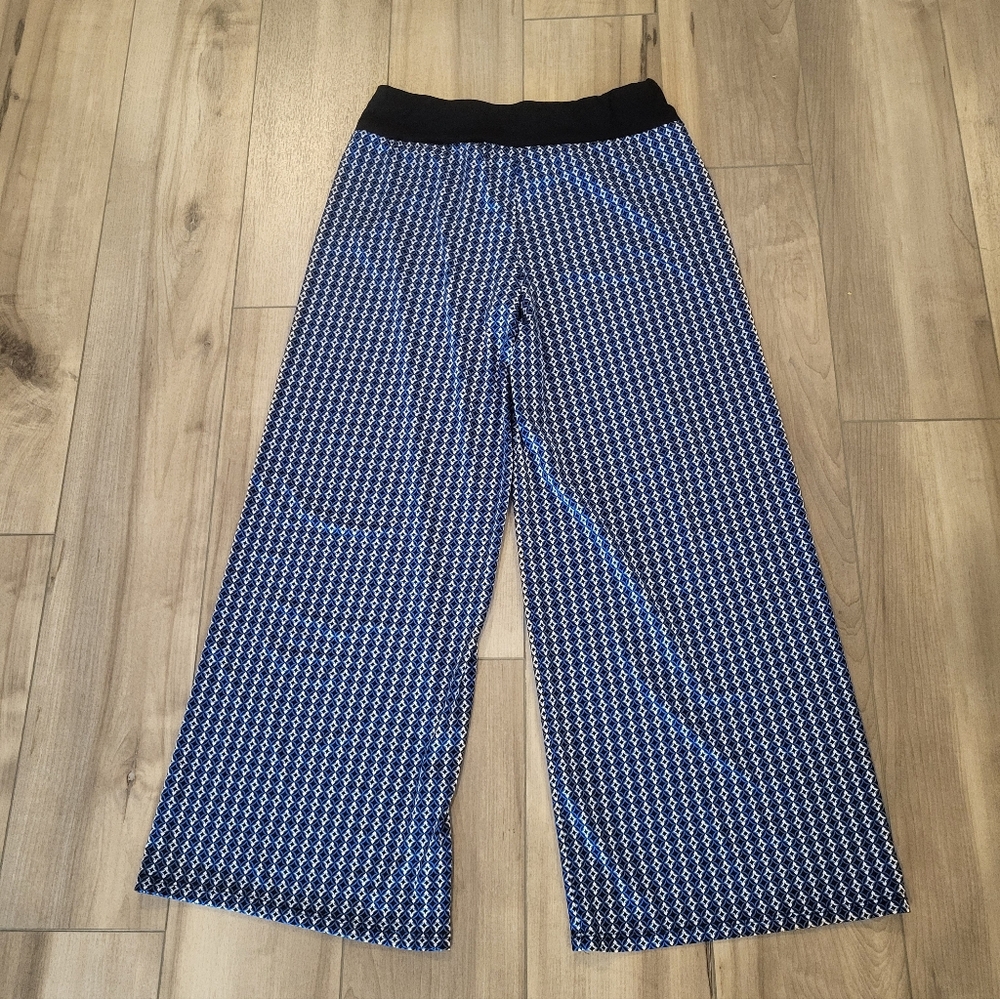 Ashley Blue Wide Leg Palazzo Pants